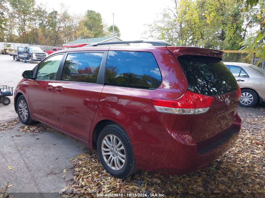 2012 Toyota Sienna Xle V6 8 Passenger VIN: 5TDYK3DC1CS278572 Lot: 40589610