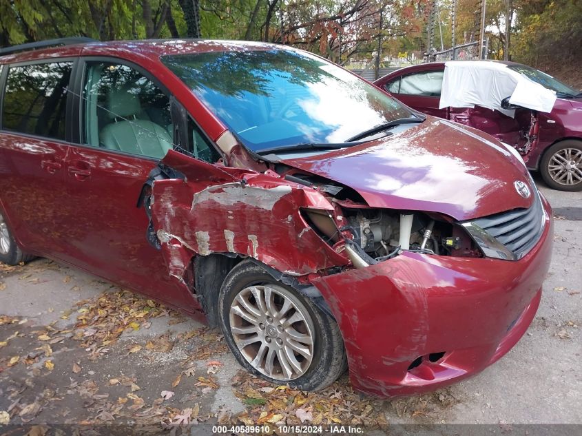 2012 Toyota Sienna Xle V6 8 Passenger VIN: 5TDYK3DC1CS278572 Lot: 40589610