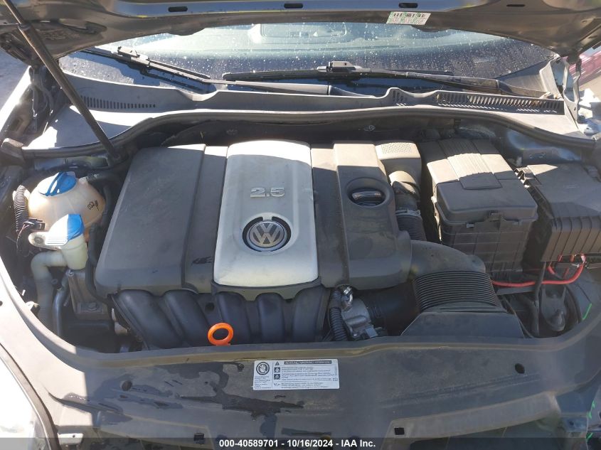 2009 Volkswagen Jetta 2.5L S VIN: 3VWKM71K69M310618 Lot: 40589701