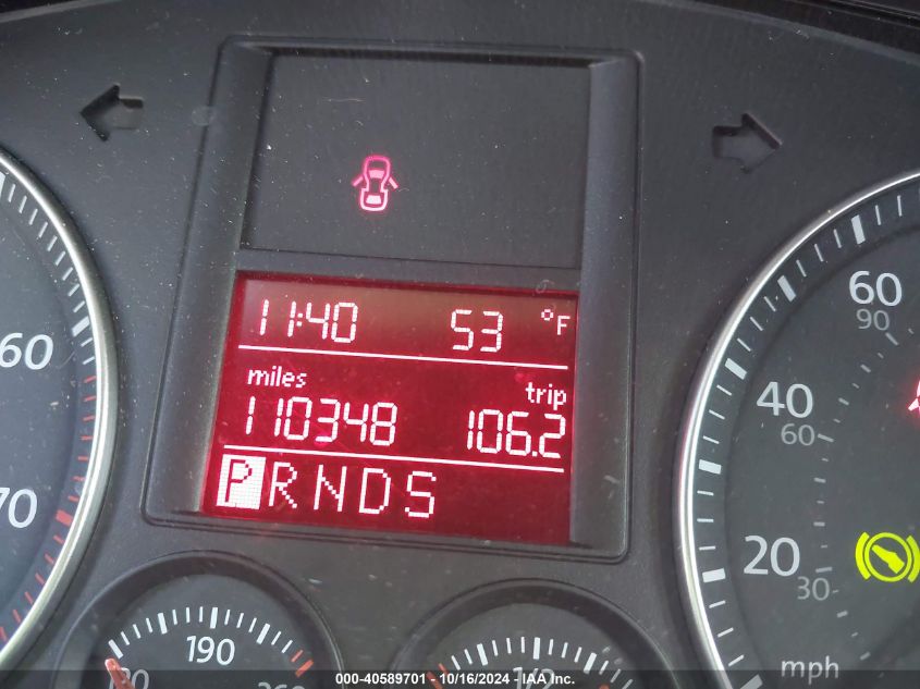 2009 Volkswagen Jetta 2.5L S VIN: 3VWKM71K69M310618 Lot: 40589701