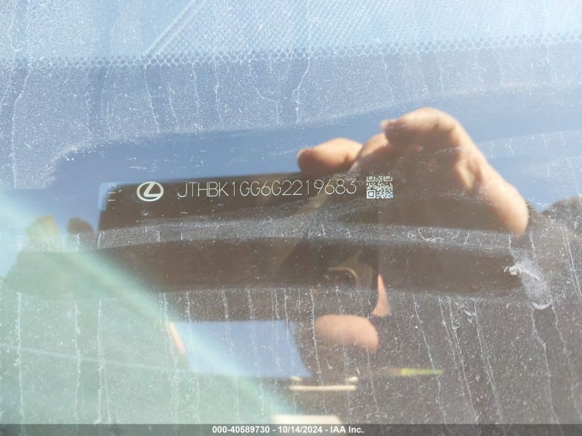 2016 LEXUS ES 350 - JTHBK1GG6G2219683