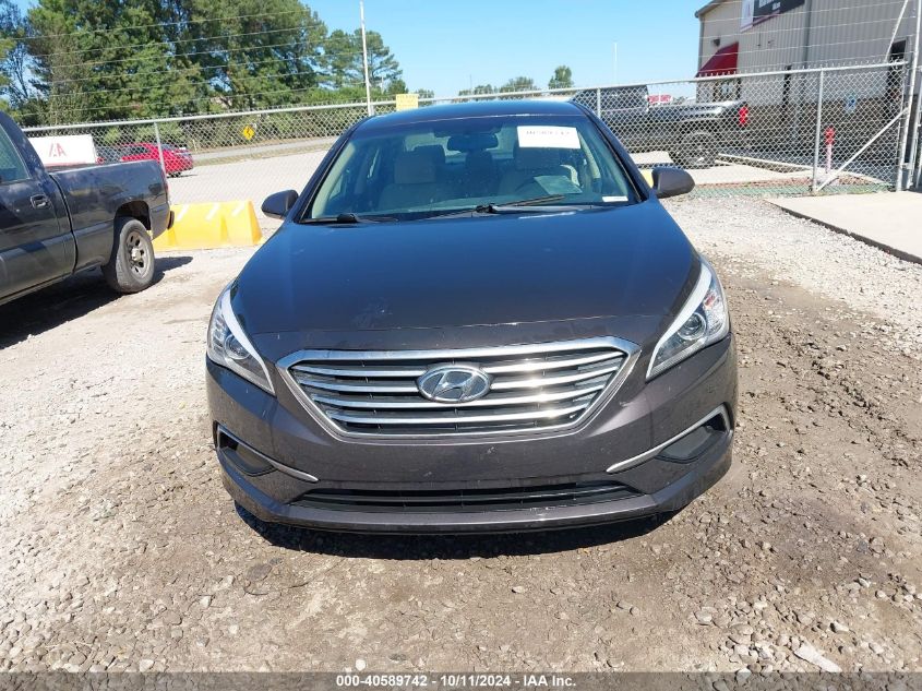 2017 Hyundai Sonata Se VIN: 5NPE24AF0HH523317 Lot: 40589742