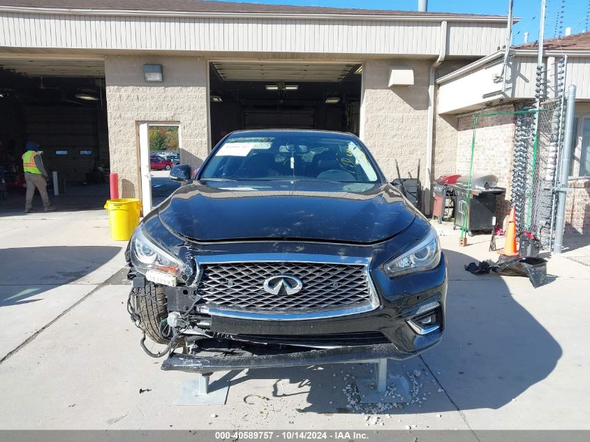 2021 Infiniti Q50 Luxe VIN: JN1EV7BRXMM751927 Lot: 40589757