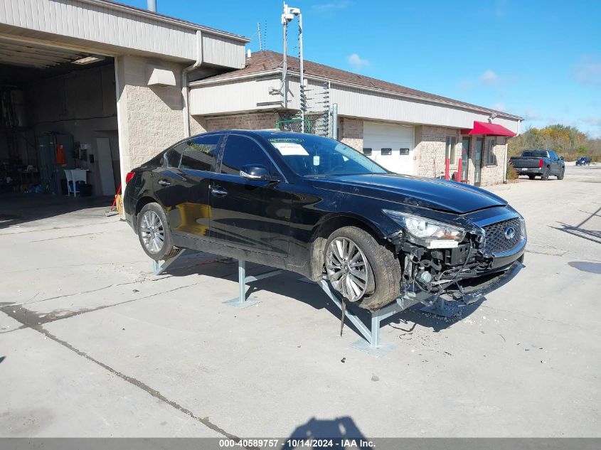 VIN JN1EV7BRXMM751927 2021 Infiniti Q50, Luxe Awd no.1