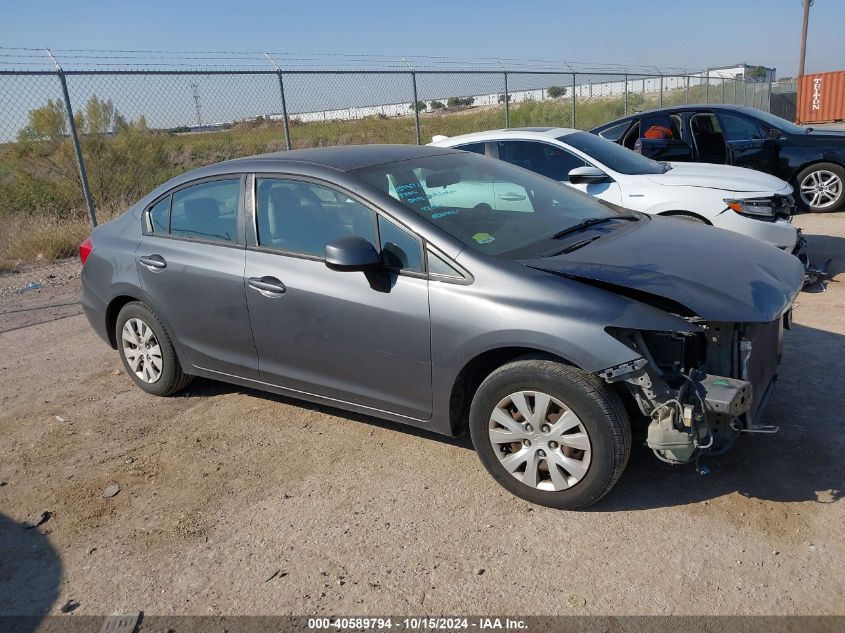 2012 Honda Civic Lx VIN: 2HGFB2F50CH320245 Lot: 40589794