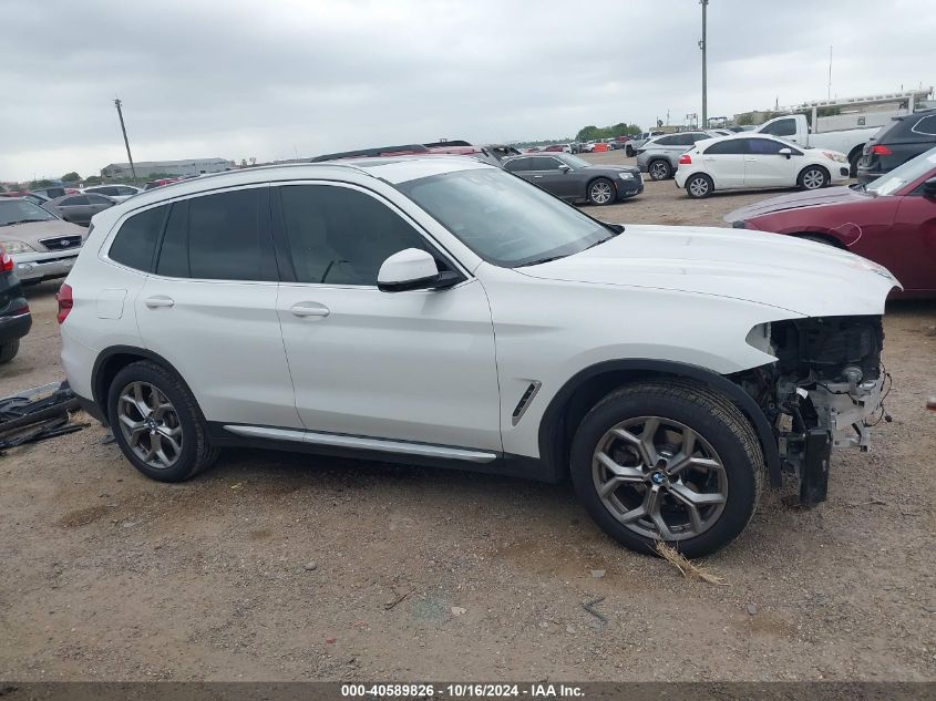 2021 BMW X3 Sdrive30I VIN: 5UXTY3C00M9H20355 Lot: 40589826