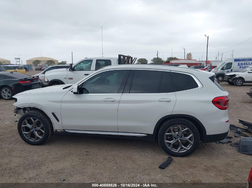 2021 BMW X3 Sdrive30I VIN: 5UXTY3C00M9H20355 Lot: 40589826