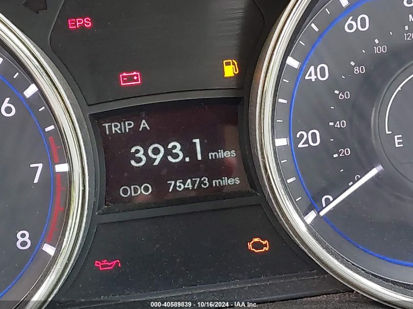 2013 Hyundai Sonata Gls VIN: 5NPEB4AC3DH693672 Lot: 40589839