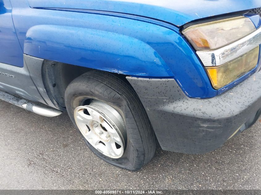 2003 Chevrolet Avalanche 1500 VIN: 3GNEC13T03G204717 Lot: 40589871