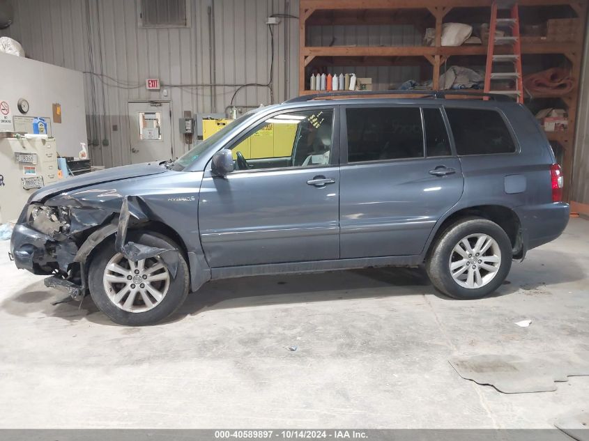2007 Toyota Highlander Hybrid Hybrid VIN: JTEHW21A170038010 Lot: 40589897