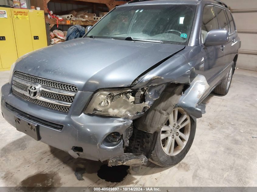 2007 Toyota Highlander Hybrid Hybrid VIN: JTEHW21A170038010 Lot: 40589897