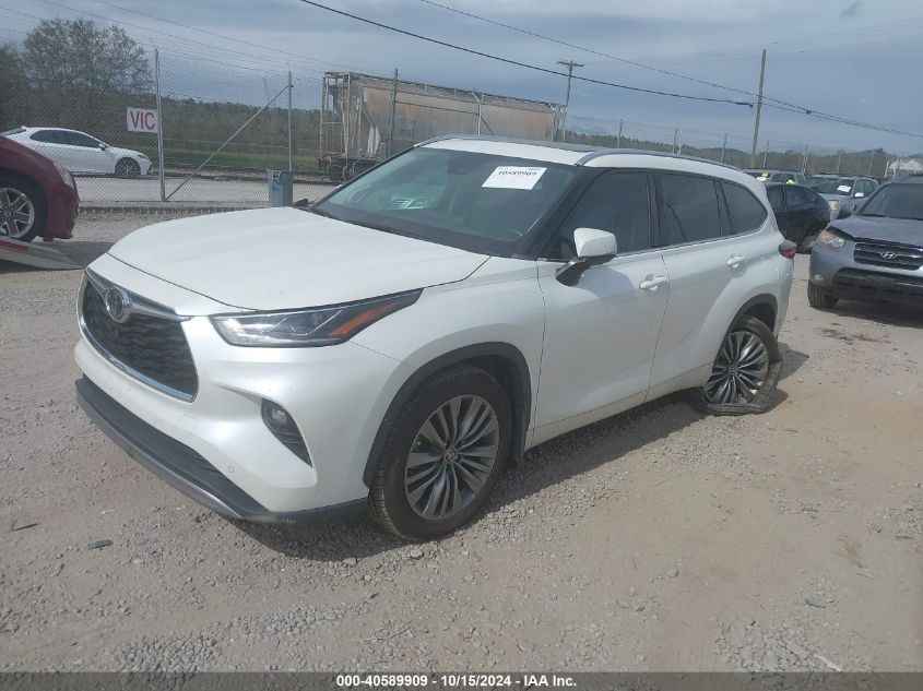 2021 Toyota Highlander Platinum VIN: 5TDFZRBH1MS100764 Lot: 40589909