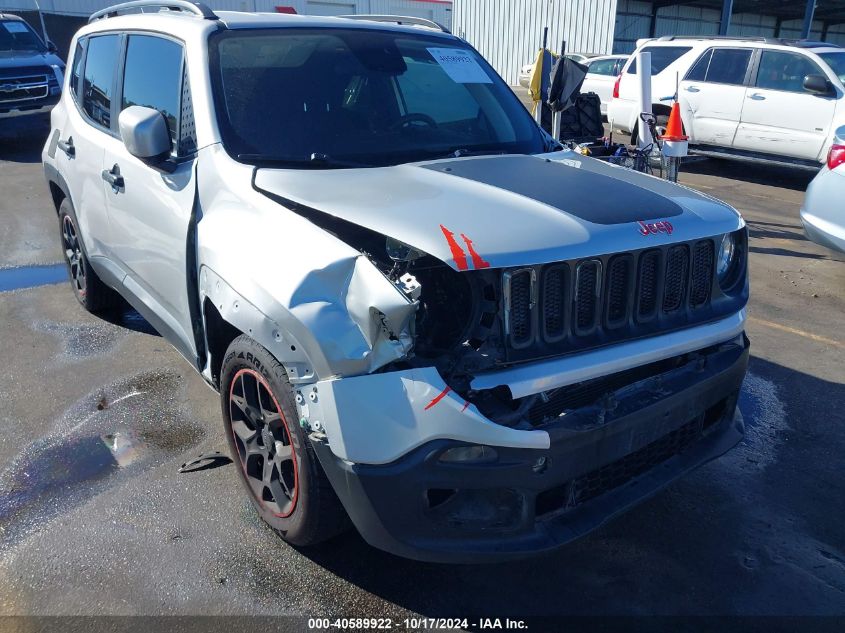 2018 Jeep Renegade Latitude Fwd VIN: ZACCJABB3JPG71012 Lot: 40589922