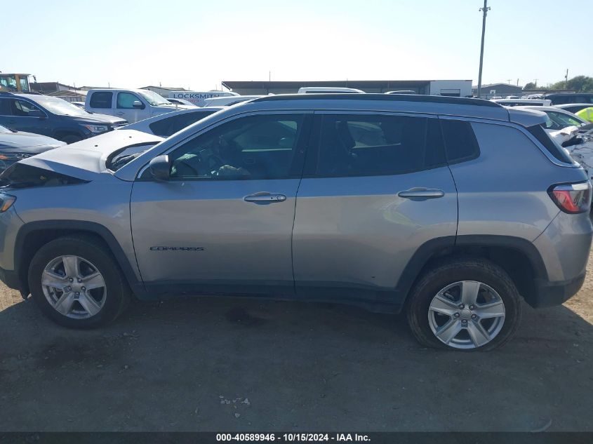 2022 Jeep Compass Latitude 4X4 VIN: 3C4NJDBB3NT210353 Lot: 40589946