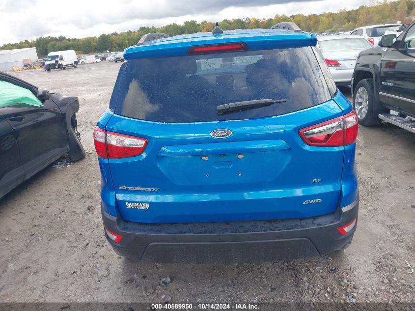 2020 Ford Ecosport Se VIN: MAJ6S3GL6LC319367 Lot: 40589950