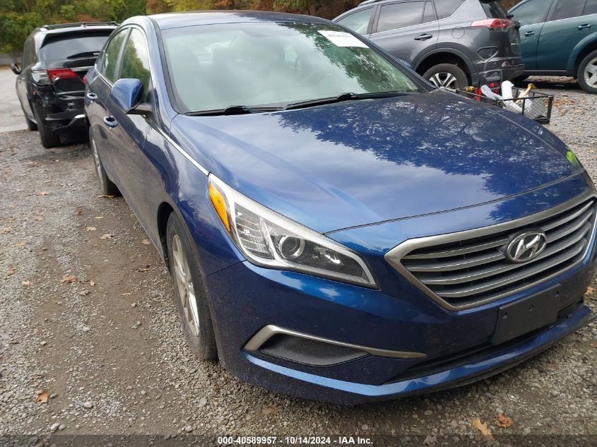 2017 Hyundai Sonata Se VIN: 5NPE24AF3HH501957 Lot: 40589957