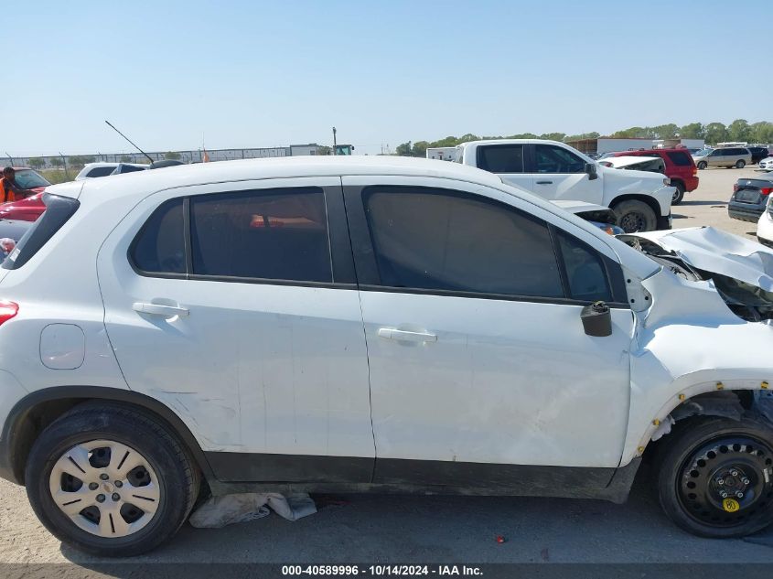 2017 Chevrolet Trax Ls VIN: KL7CJKSB1HB062704 Lot: 40589996