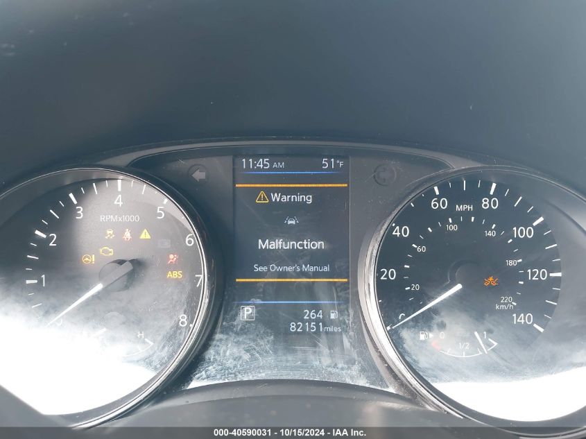 2018 Nissan Rogue Sl VIN: JN8AT2MV9JW314620 Lot: 40590031