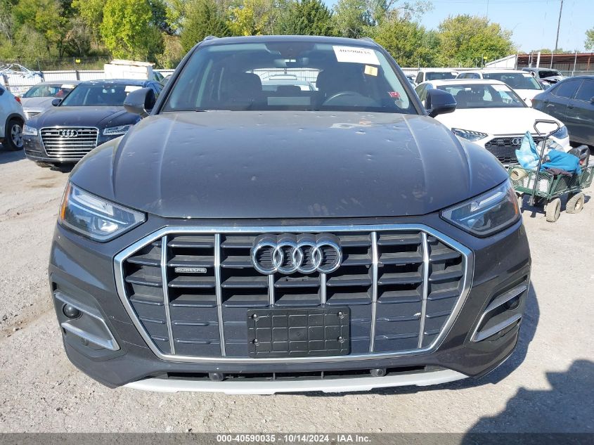 2021 Audi Q5 Premium VIN: WA1AAAFY1M2002705 Lot: 40590035