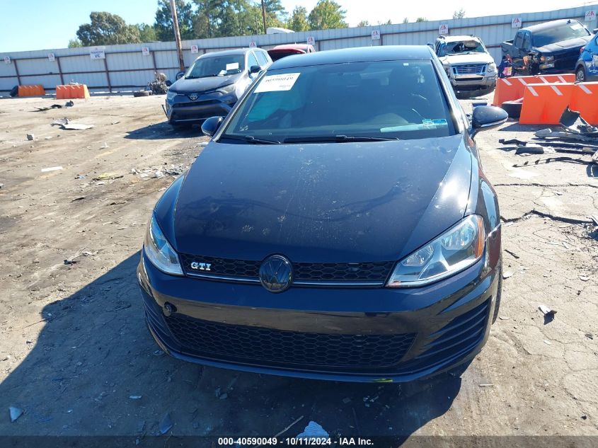 2015 Volkswagen Golf Gti 2.0T S 2-Door VIN: 3VWYT7AU5FM032286 Lot: 40590049