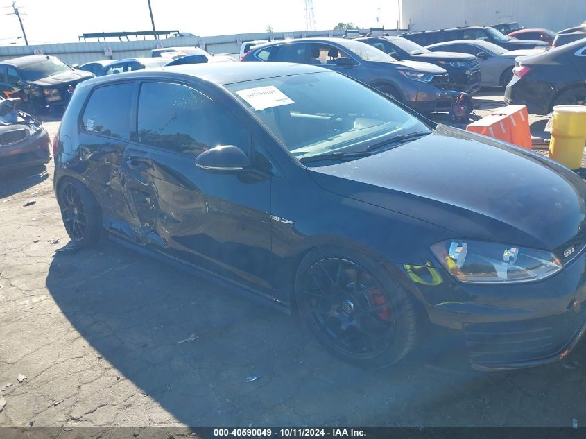 2015 Volkswagen Golf Gti 2.0T S 2-Door VIN: 3VWYT7AU5FM032286 Lot: 40590049