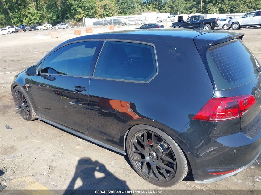 2015 Volkswagen Golf Gti 2.0T S 2-Door VIN: 3VWYT7AU5FM032286 Lot: 40590049