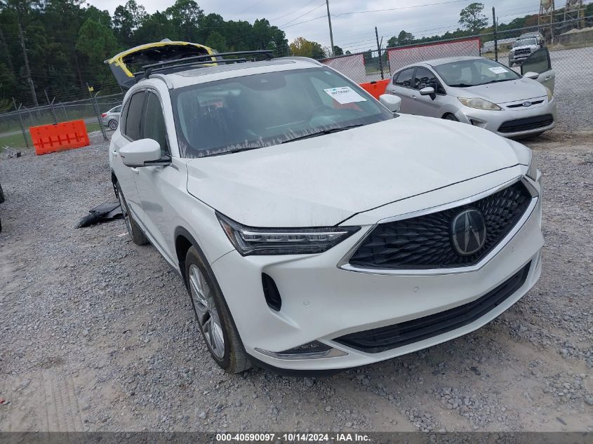 2022 Acura Mdx Advance VIN: 5J8YE1H84NL041369 Lot: 40590097