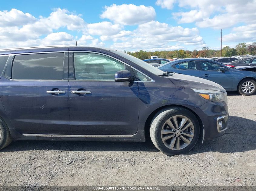 2018 Kia Sedona Sx Limited VIN: KNDME5C13J6352069 Lot: 40590113