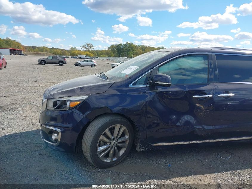 2018 Kia Sedona Sx Limited VIN: KNDME5C13J6352069 Lot: 40590113