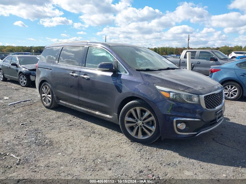 2018 Kia Sedona Sx Limited VIN: KNDME5C13J6352069 Lot: 40590113