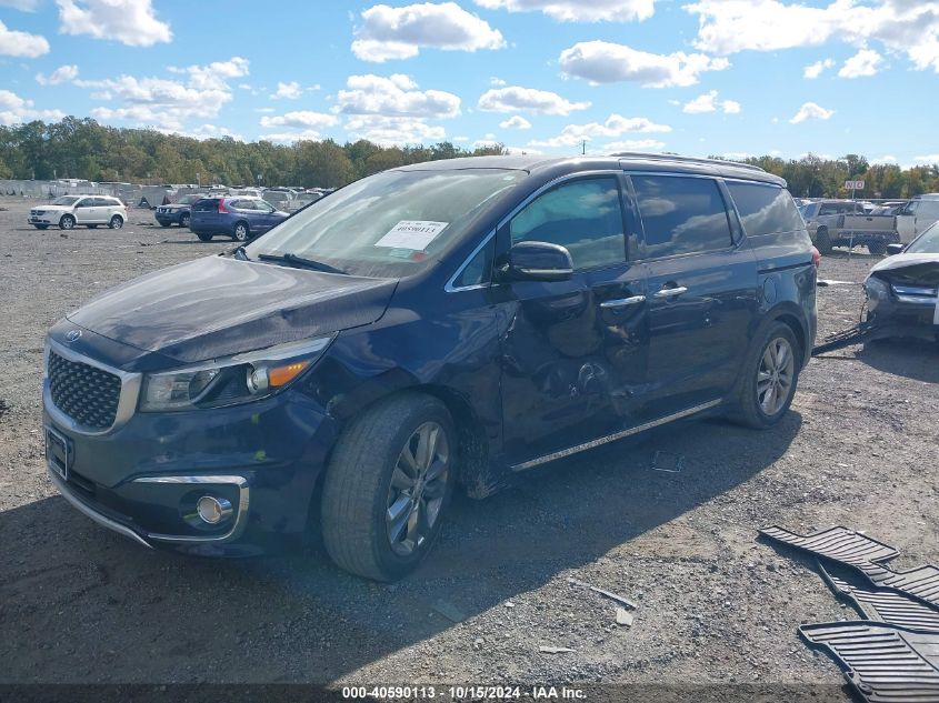 2018 Kia Sedona Sx Limited VIN: KNDME5C13J6352069 Lot: 40590113