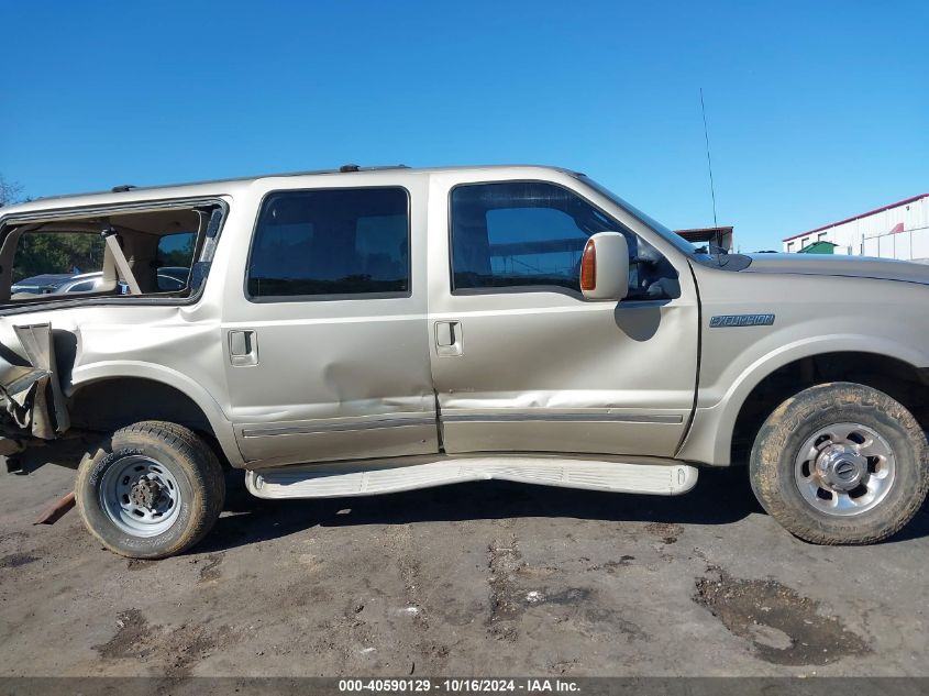 2005 Ford Excursion Limited VIN: 1FMNU43S25ED44952 Lot: 40590129