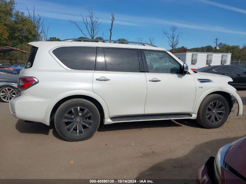 2019 Nissan Armada Sv/Sl/Platinum VIN: JN8AY2NC7K9586484 Lot: 40590135