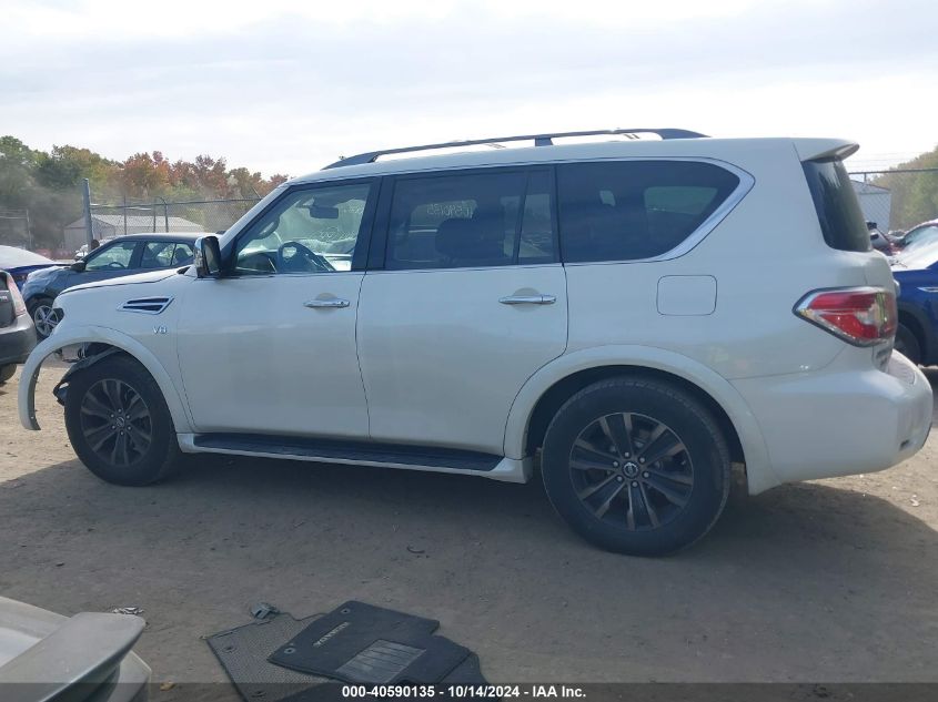 2019 Nissan Armada Sv/Sl/Platinum VIN: JN8AY2NC7K9586484 Lot: 40590135