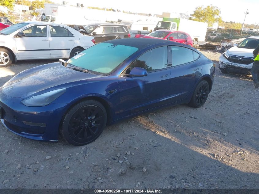 VIN 5YJ3E1EA5NF188397 2022 Tesla Model 3, Rear-Whee... no.2