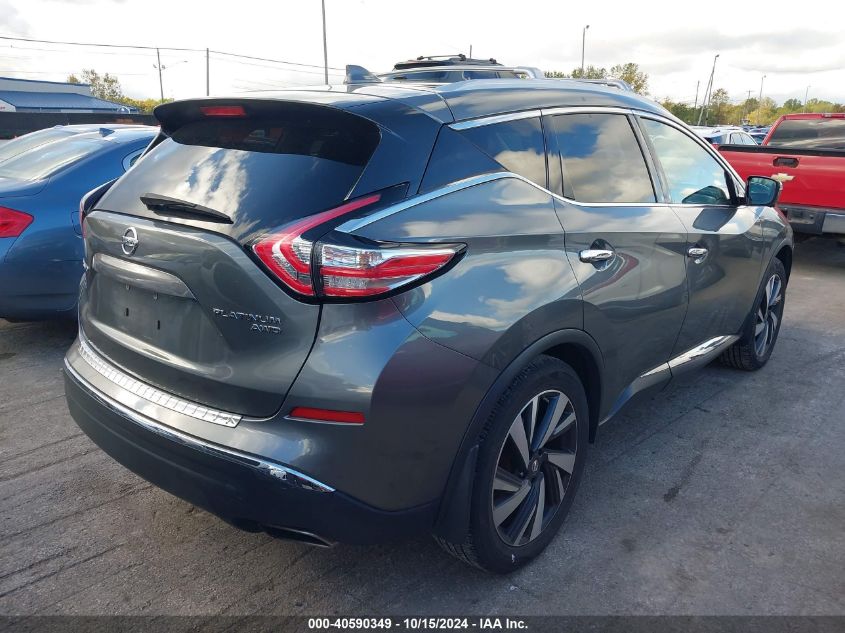 2017 Nissan Murano Platinum VIN: 5N1AZ2MH4HN116513 Lot: 40590349