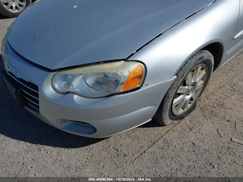 2004 Chrysler Sebring Gtc VIN: 1C3EL75R14N268601 Lot: 40590364