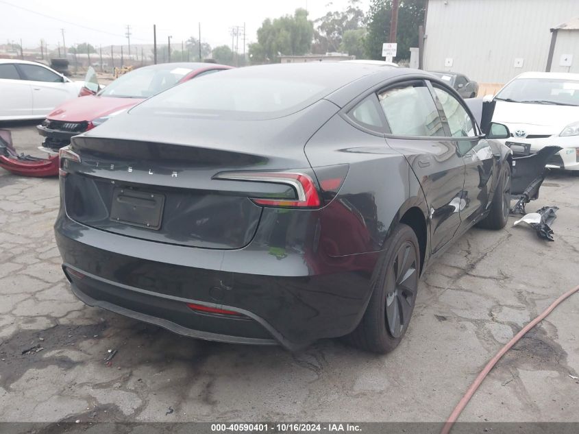 VIN 5YJ3E1EA0RF744072 2024 Tesla Model 3, Rear-Whee... no.4