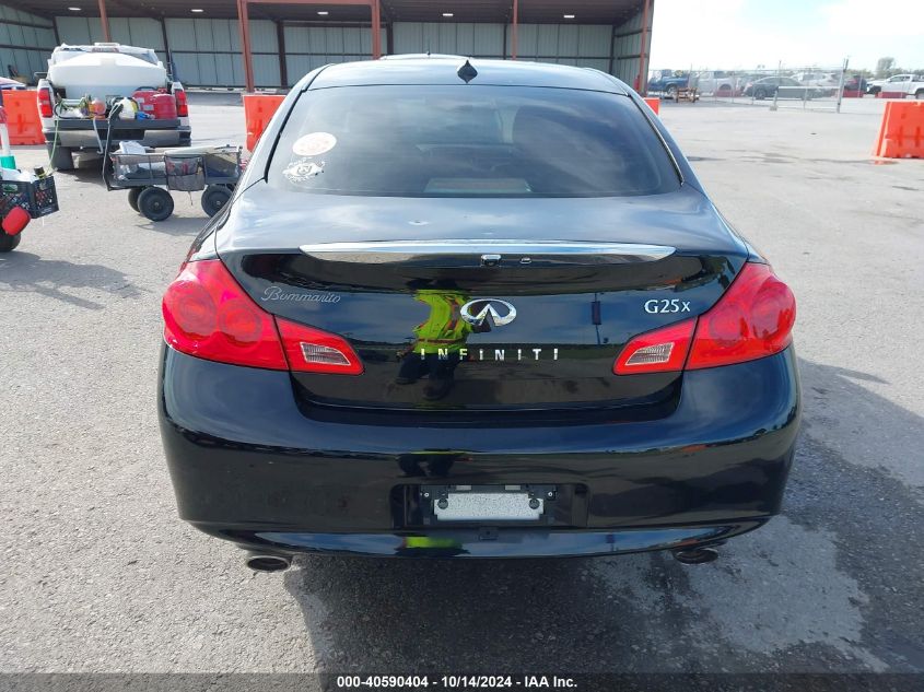 2011 Infiniti G25X VIN: JN1DV6AR3BM650992 Lot: 40590404