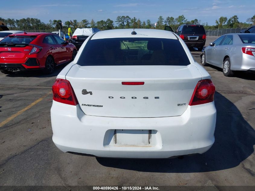 2013 Dodge Avenger Sxt VIN: 1C3CDZCB4DN707523 Lot: 40590426