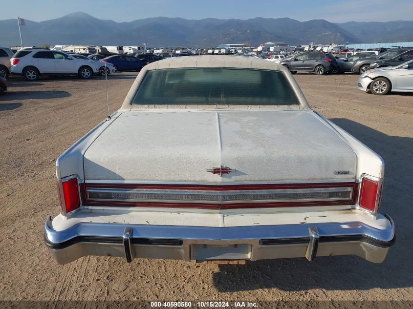 1979 Lincoln Continental VIN: 9Y82S708062 Lot: 40590580