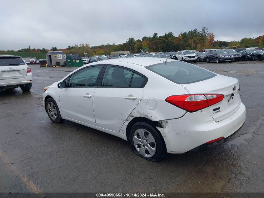 2014 Kia Forte Lx VIN: KNAFK4A62E5057306 Lot: 40590653