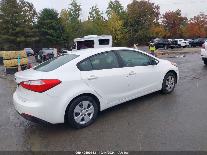 2014 Kia Forte Lx VIN: KNAFK4A62E5057306 Lot: 40590653