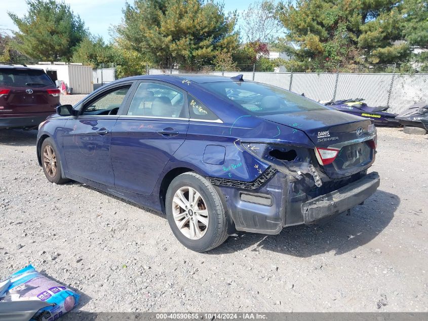 2013 Hyundai Sonata Gls VIN: 5NPEB4ACXDH551528 Lot: 40590655