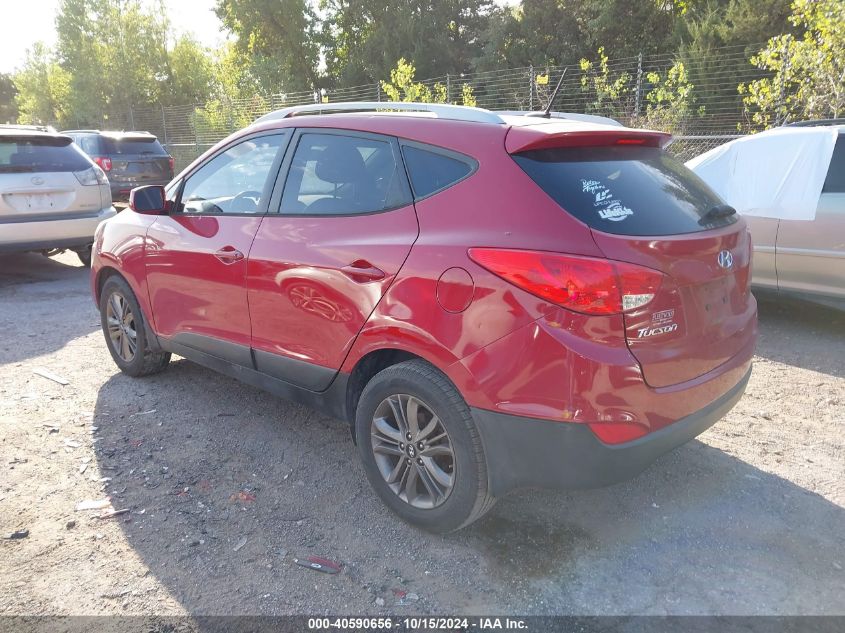 2014 Hyundai Tucson Se VIN: KM8JU3AG6EU844805 Lot: 40590656