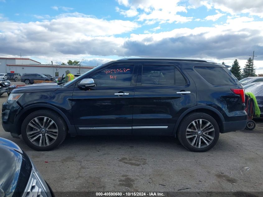 2016 Ford Explorer Platinum VIN: 1FM5K8HTXGGC38822 Lot: 40590680