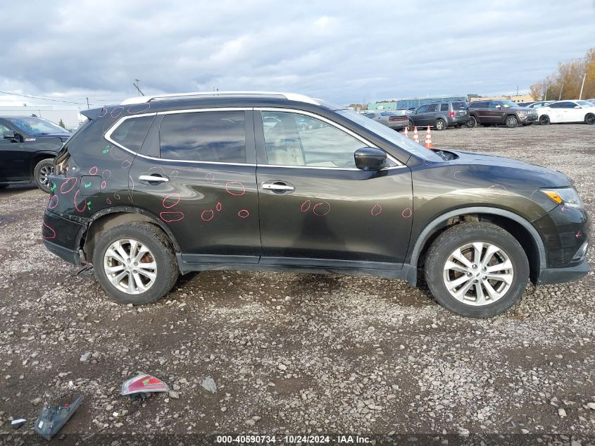 2016 Nissan Rogue Sv VIN: JN8AT2MV9GW154179 Lot: 40590734