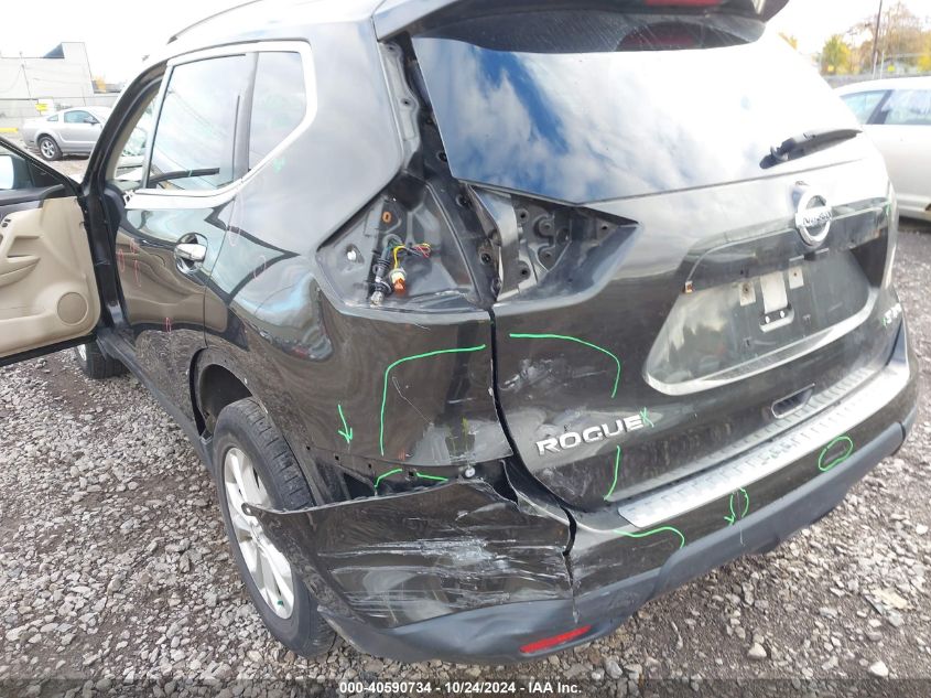 2016 Nissan Rogue Sv VIN: JN8AT2MV9GW154179 Lot: 40590734