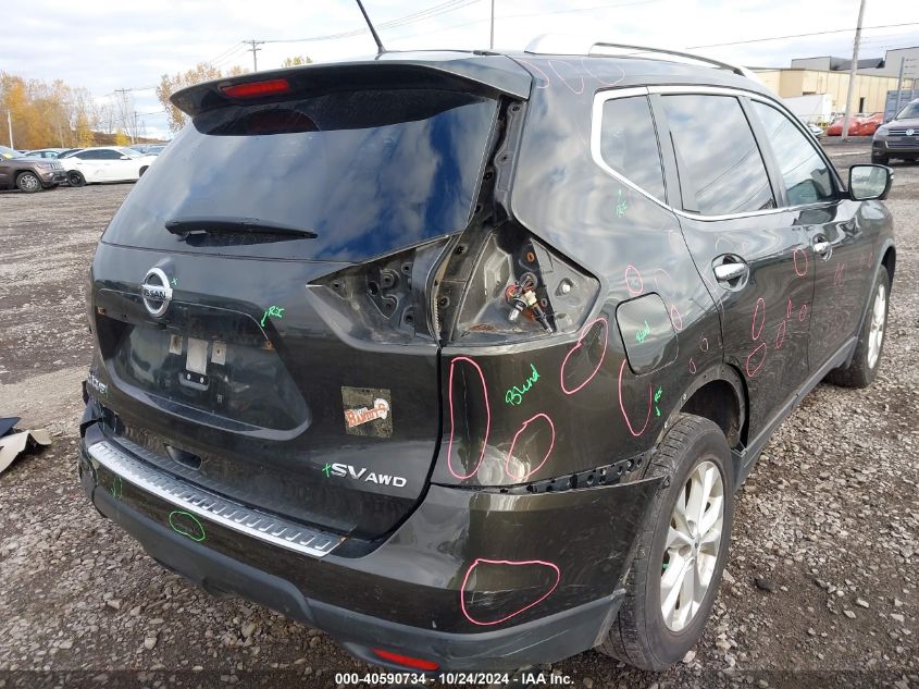 2016 Nissan Rogue Sv VIN: JN8AT2MV9GW154179 Lot: 40590734