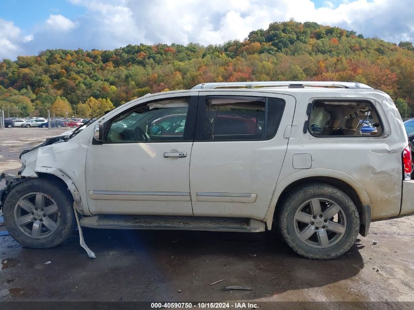 2012 Nissan Armada Platinum VIN: 5N1AA0NE6CN617850 Lot: 40590750